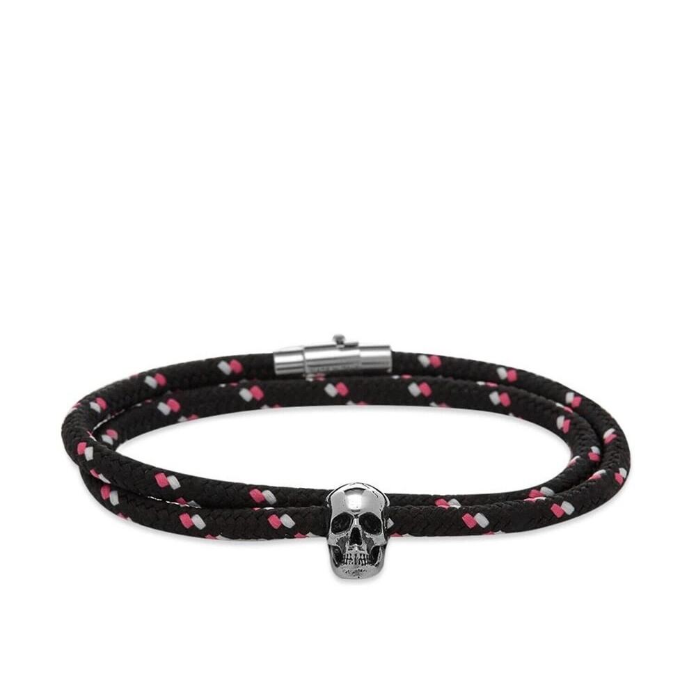 Alexander McQueen Skull Rope Cord Double Wrap Friendship Bracelet